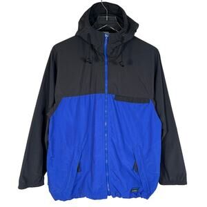 Vtg L.L. Bean Women's Hooded Full Zip Light Windbreaker S Colorblock Outdoor USA